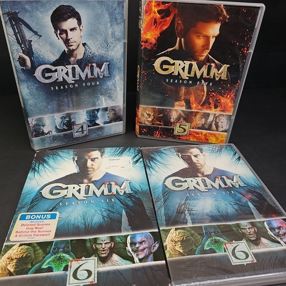 Grimm Seasons 4-6 DVDs. Season 6 is Sealed